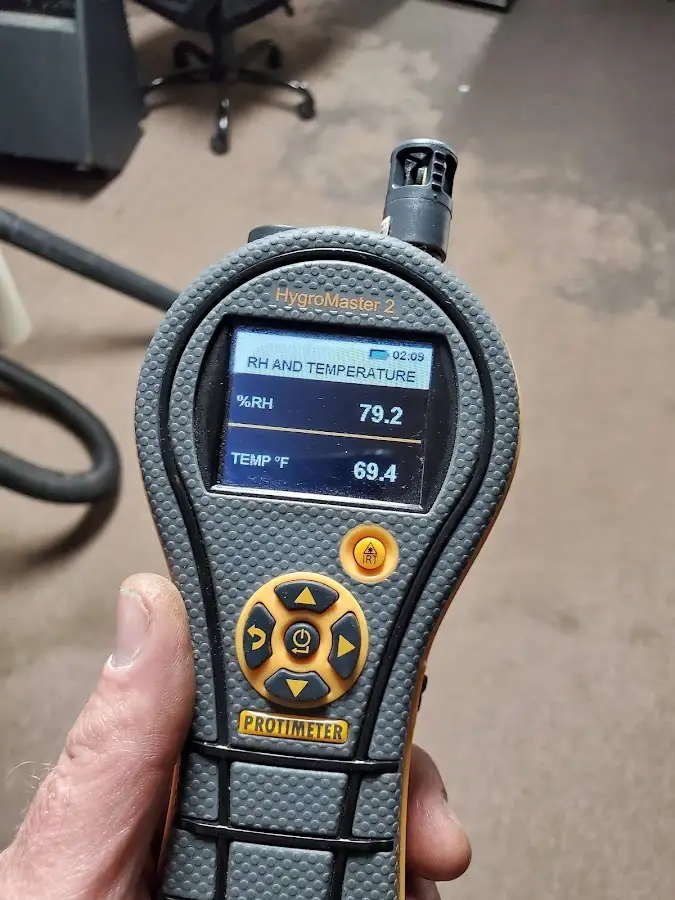 Moisture meter humidity assessment for Fire & Smoke Damage Restoration in Brecknock