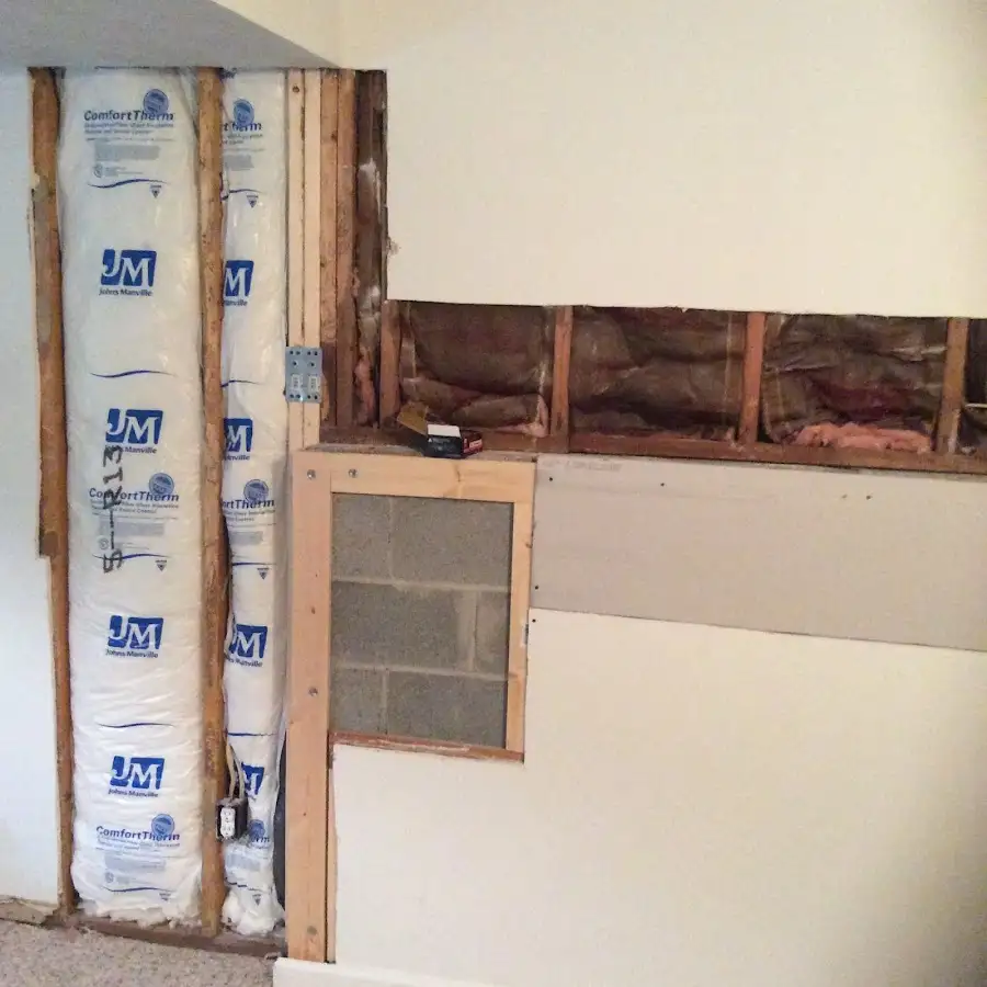 Wall insulation replacement during Structural Drying in Brecknock